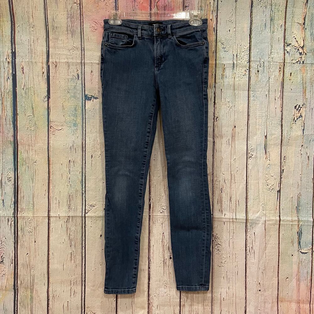 Theory Jeans Womens 25 Blue Denim Dracie Smyth Skinny Pants Casusal - Picture 2 of 7